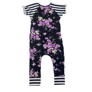 Random Rompers Purple Floral Romper